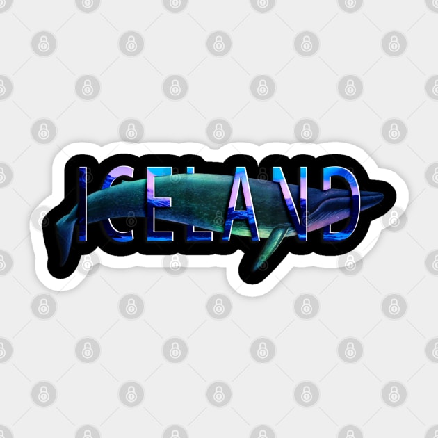 ICELAND WHALE Sticker by EGGnTEDDY